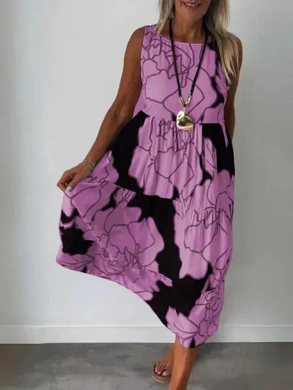 Aveline | Stylish Floral Pattern Dress