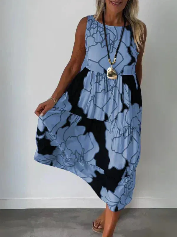 Aveline | Stylish Floral Pattern Dress