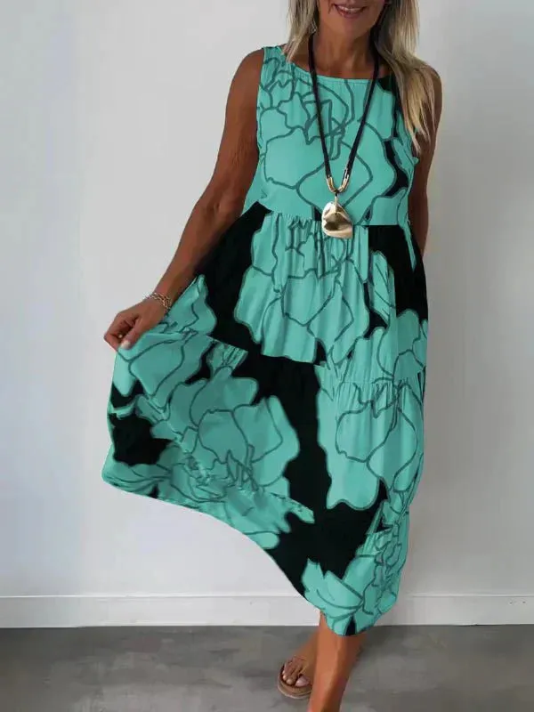 Aveline | Stylish Floral Pattern Dress