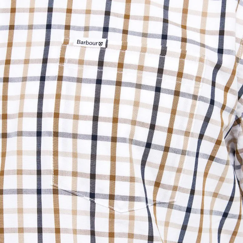 Barbour Eldon Tailored Fit Mens Shirt - Stone