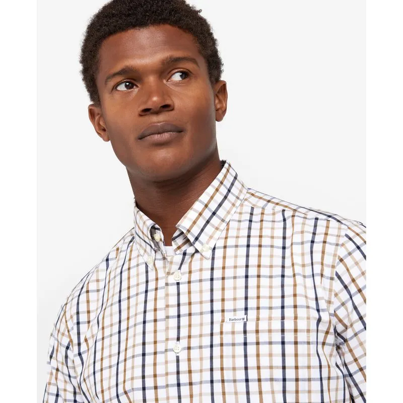 Barbour Eldon Tailored Fit Mens Shirt - Stone