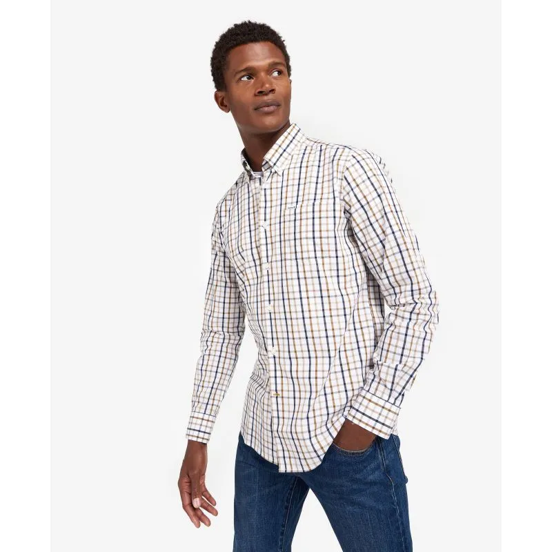 Barbour Eldon Tailored Fit Mens Shirt - Stone