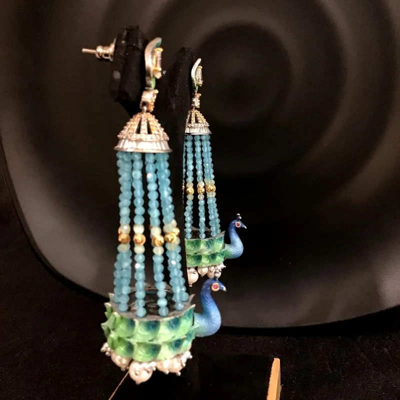 Blue Zircon/AD Earring 8764-2803