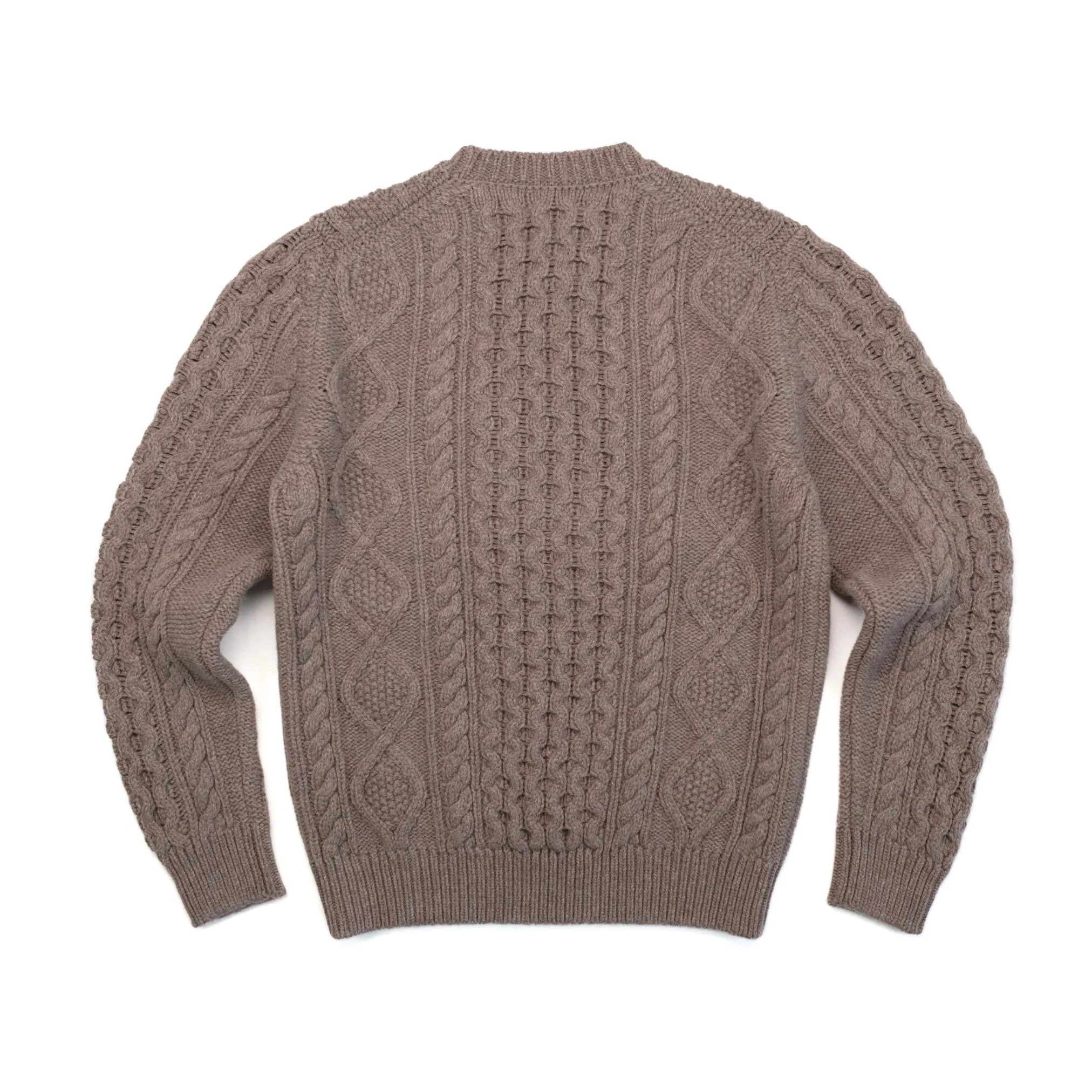 Fisherman Crewneck in Taupe