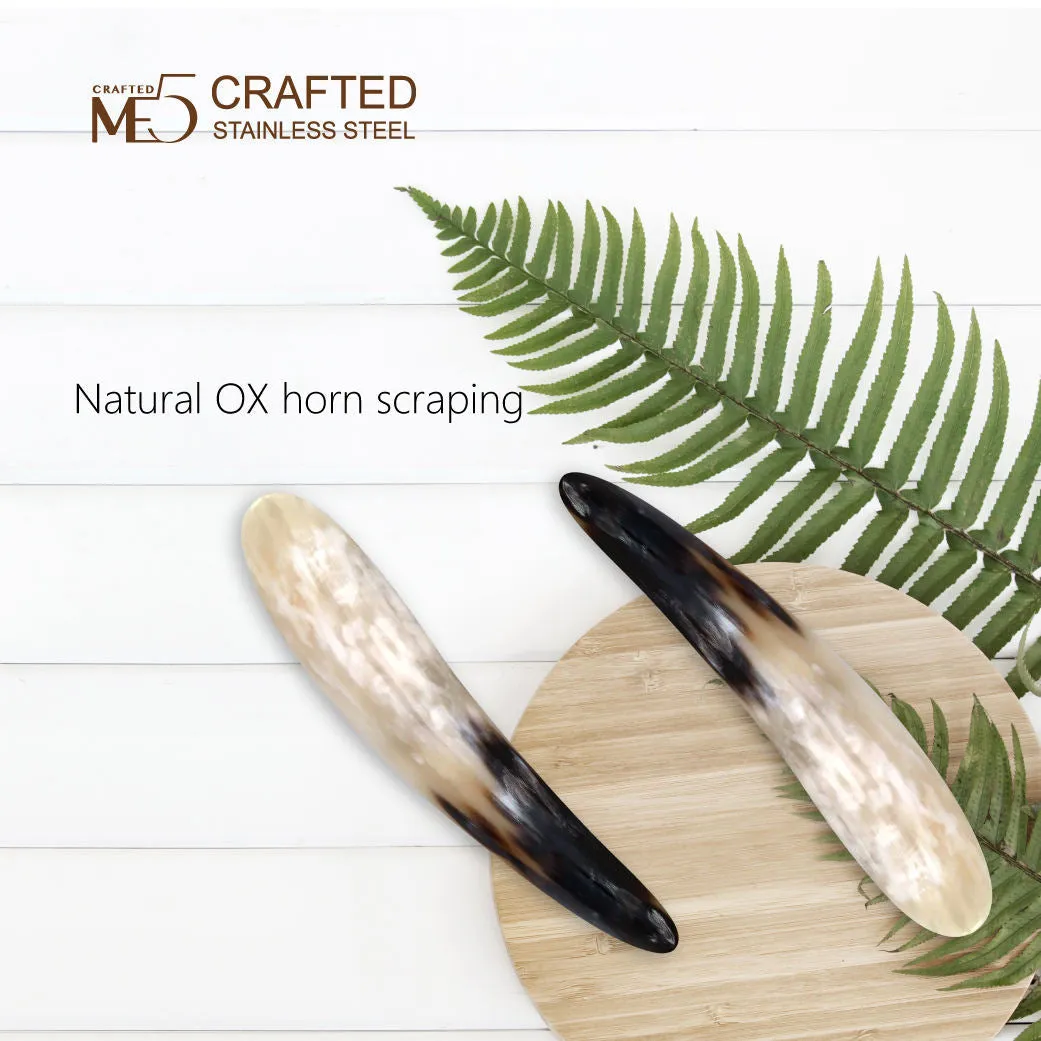 horn spoon scraping Natural Buffalo Horn massage guasha face slim facial lifting reduce edema massage for massage tools