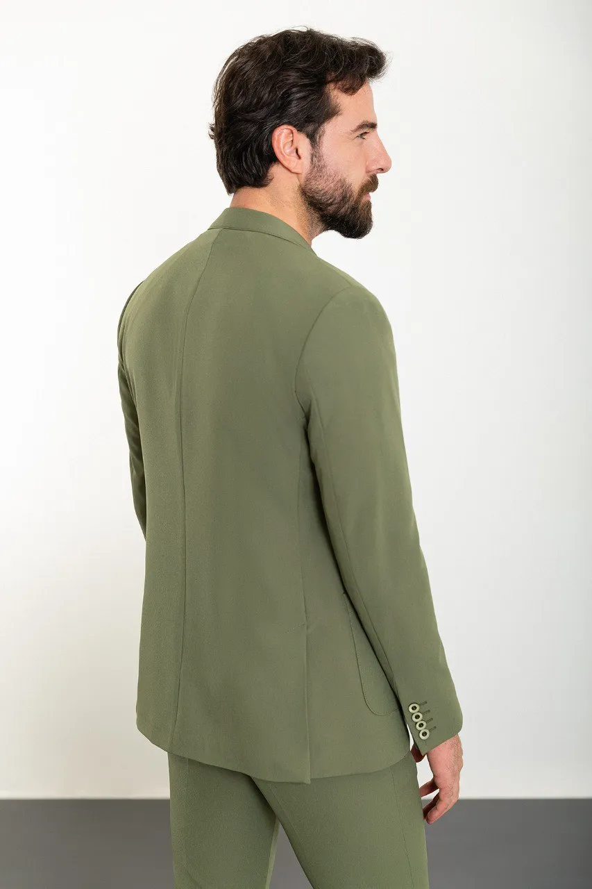 Khaki Slim Fit 2 Piece Suit for Men | GentWith