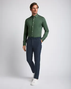 Knitted shirt Moss Green