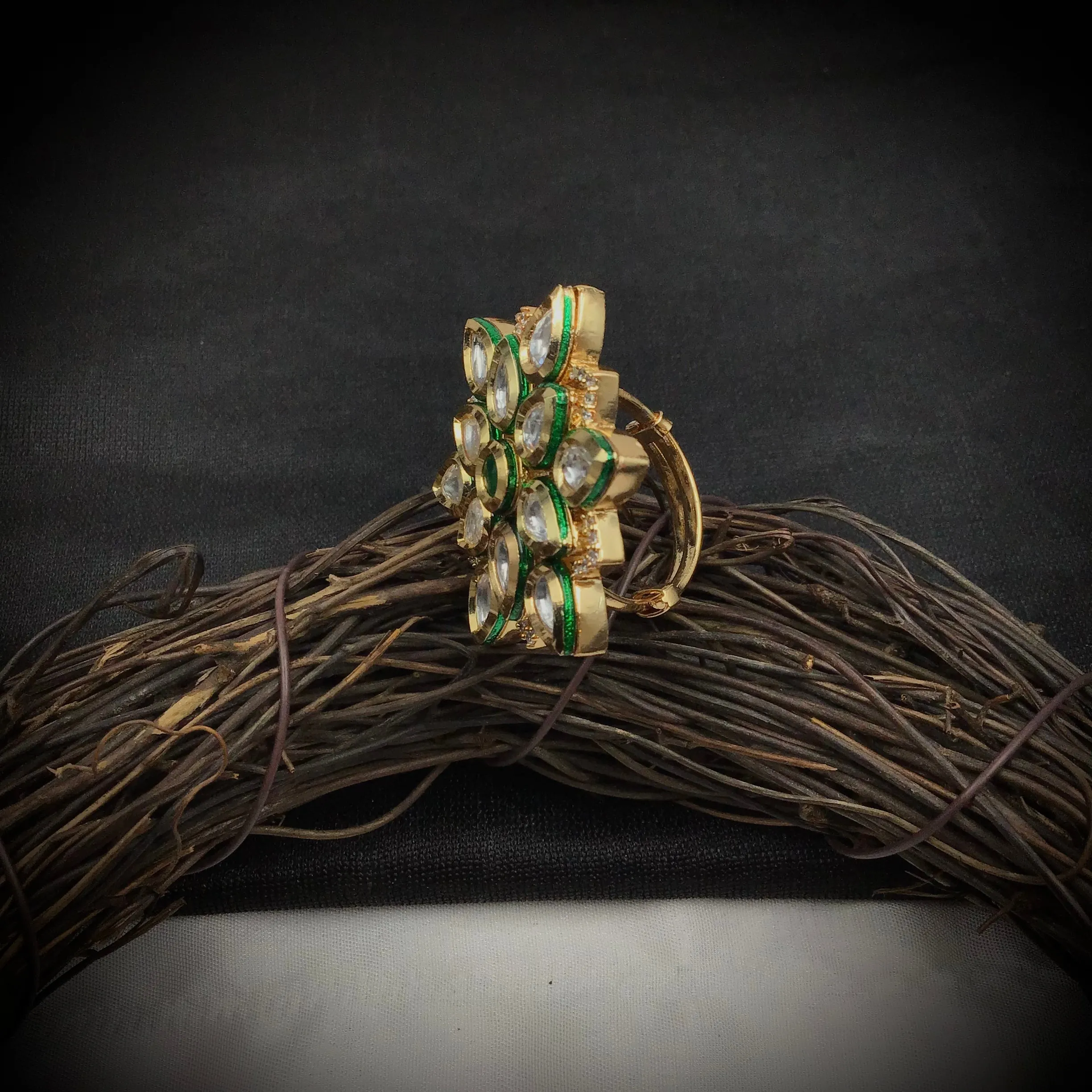 Kundan Adjustable Ring 7523-34