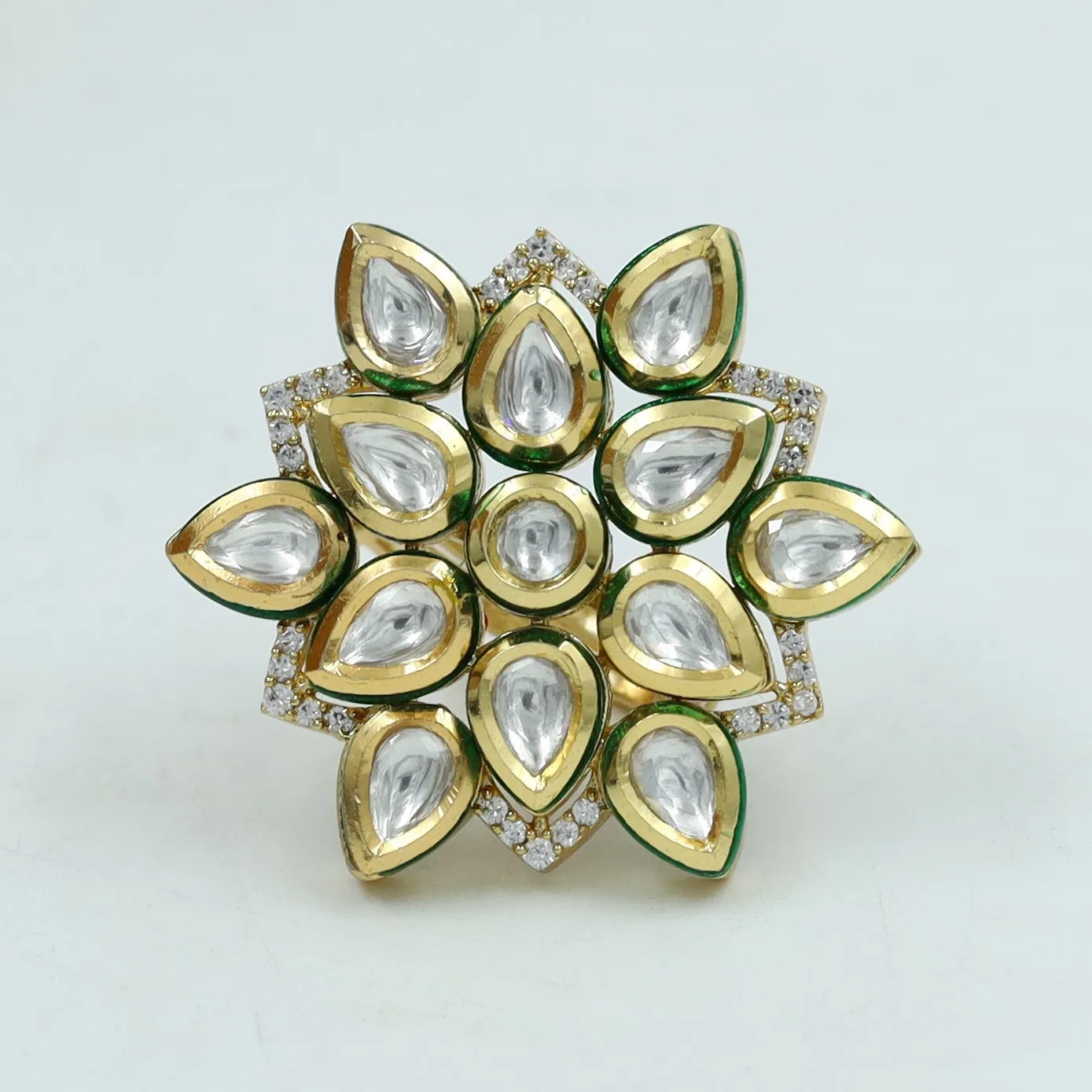 Kundan Adjustable Ring 7523-34