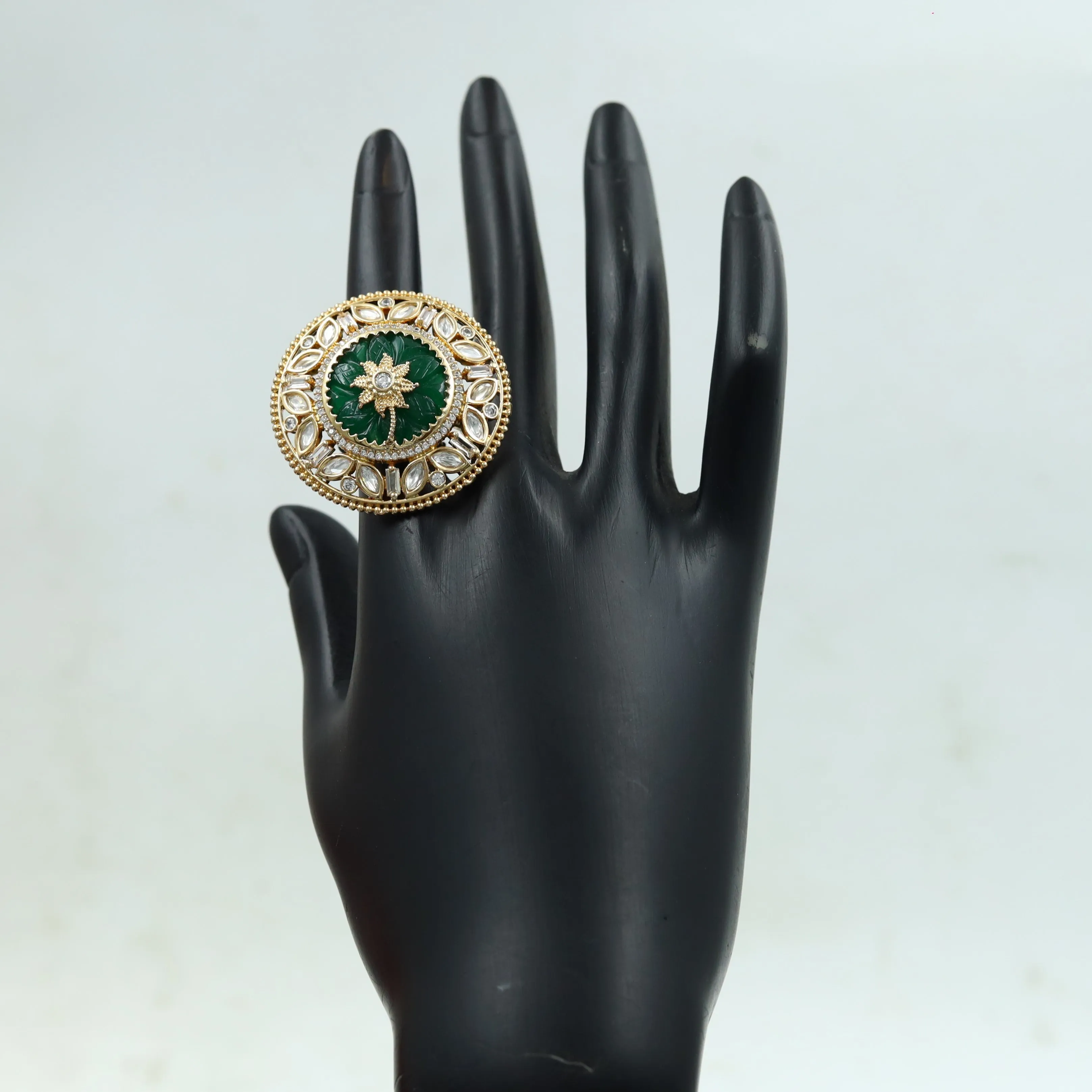 Kundan Adjustable Ring 8348-04