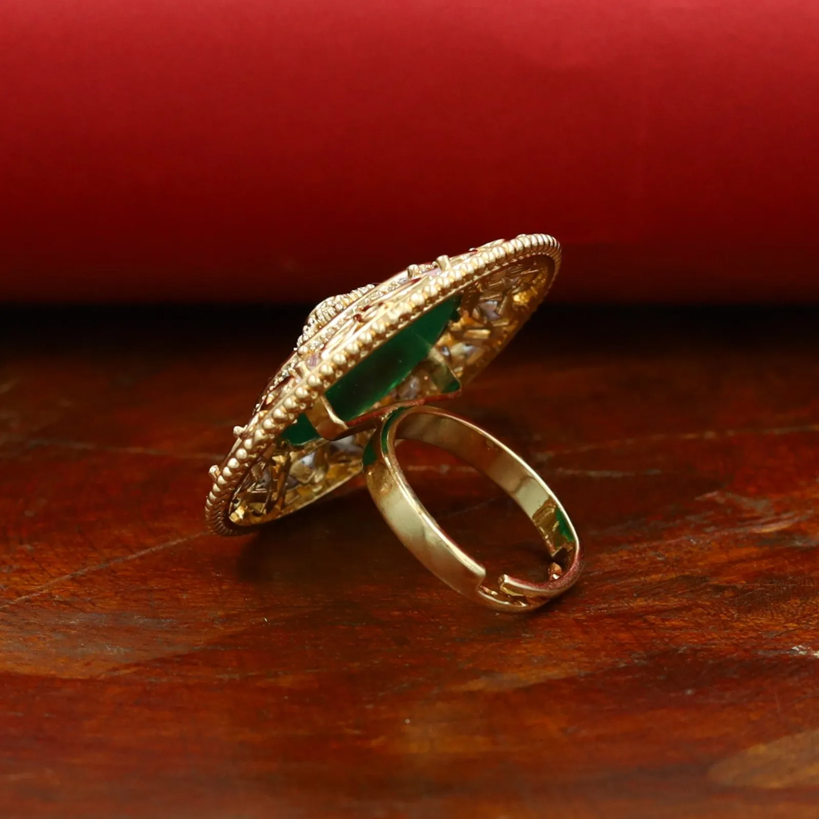 Kundan Adjustable Ring 8348-04