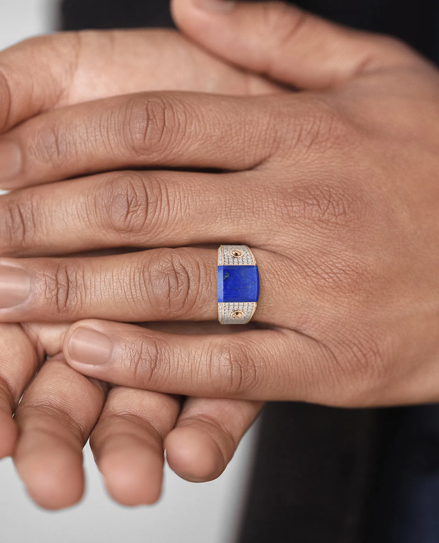 MONTANA Gold Signet Ring with 1.25ct Lapis and Diamonds