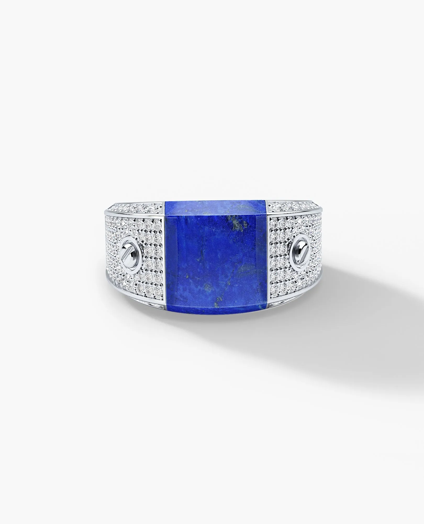 MONTANA Gold Signet Ring with 1.25ct Lapis and Diamonds