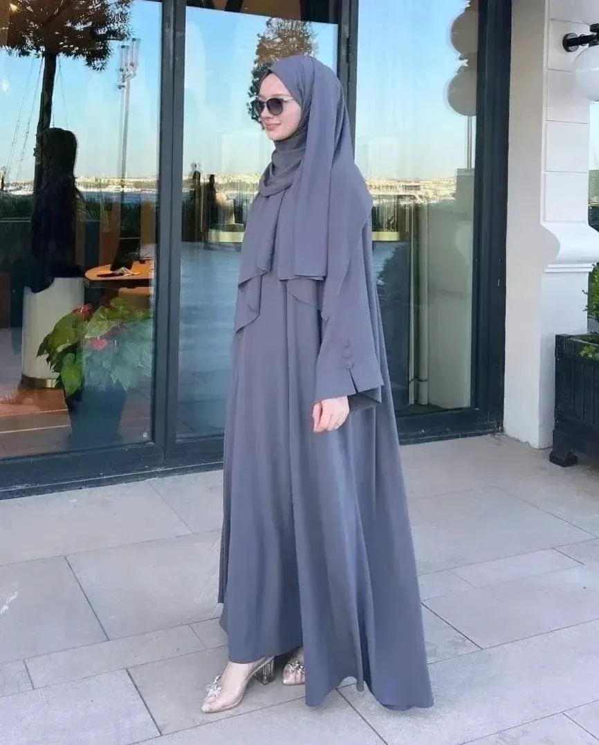 New Stylish Abaya With Stollar