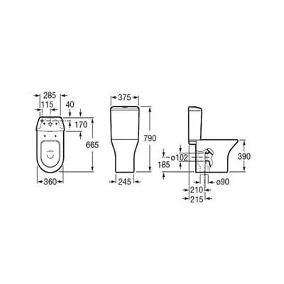 Nexo Standard Floor Standing Toilet