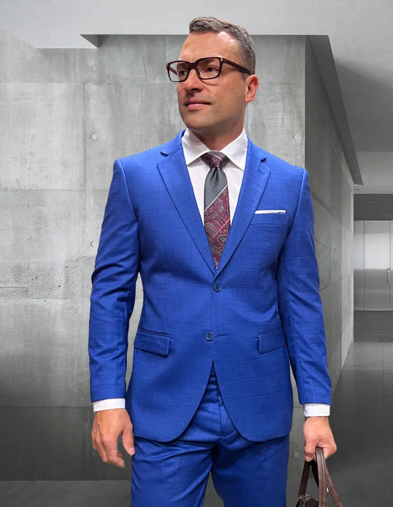 PORT BLUE TAILORED FIT 2 PC SUIT