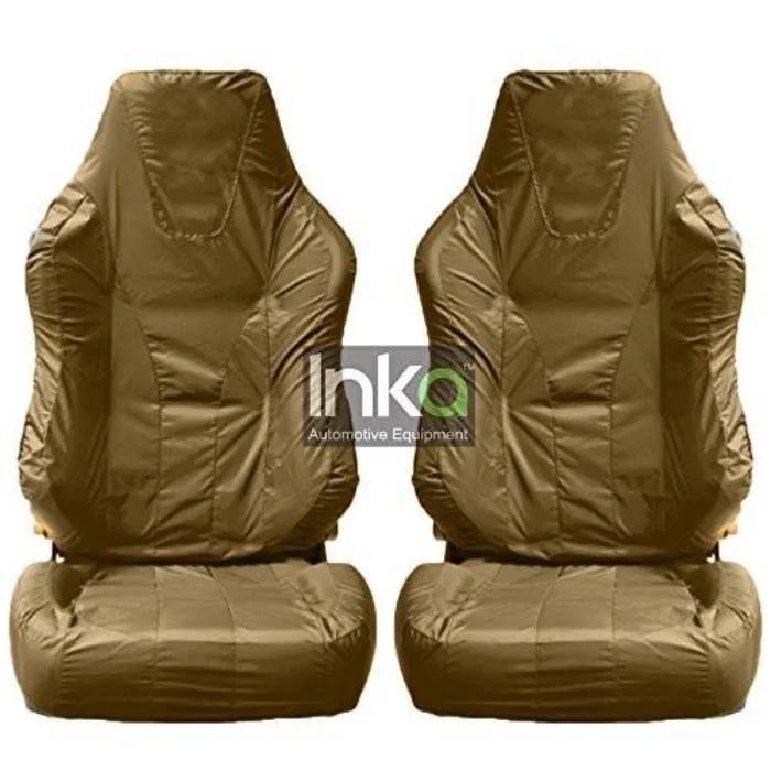 Recaro Sportster Fully Tailored Inka Waterproof Front Single Set Seat Covers 2001 - 2015 Heavy Duty Right Hand Drive Beige