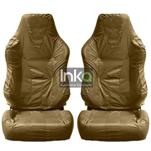 Recaro Sportster Fully Tailored Inka Waterproof Front Single Set Seat Covers 2001 - 2015 Heavy Duty Right Hand Drive Beige