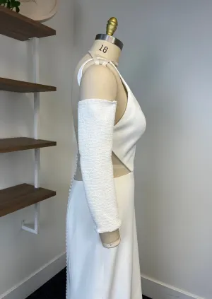 S / Fitted Tweed Sleeve