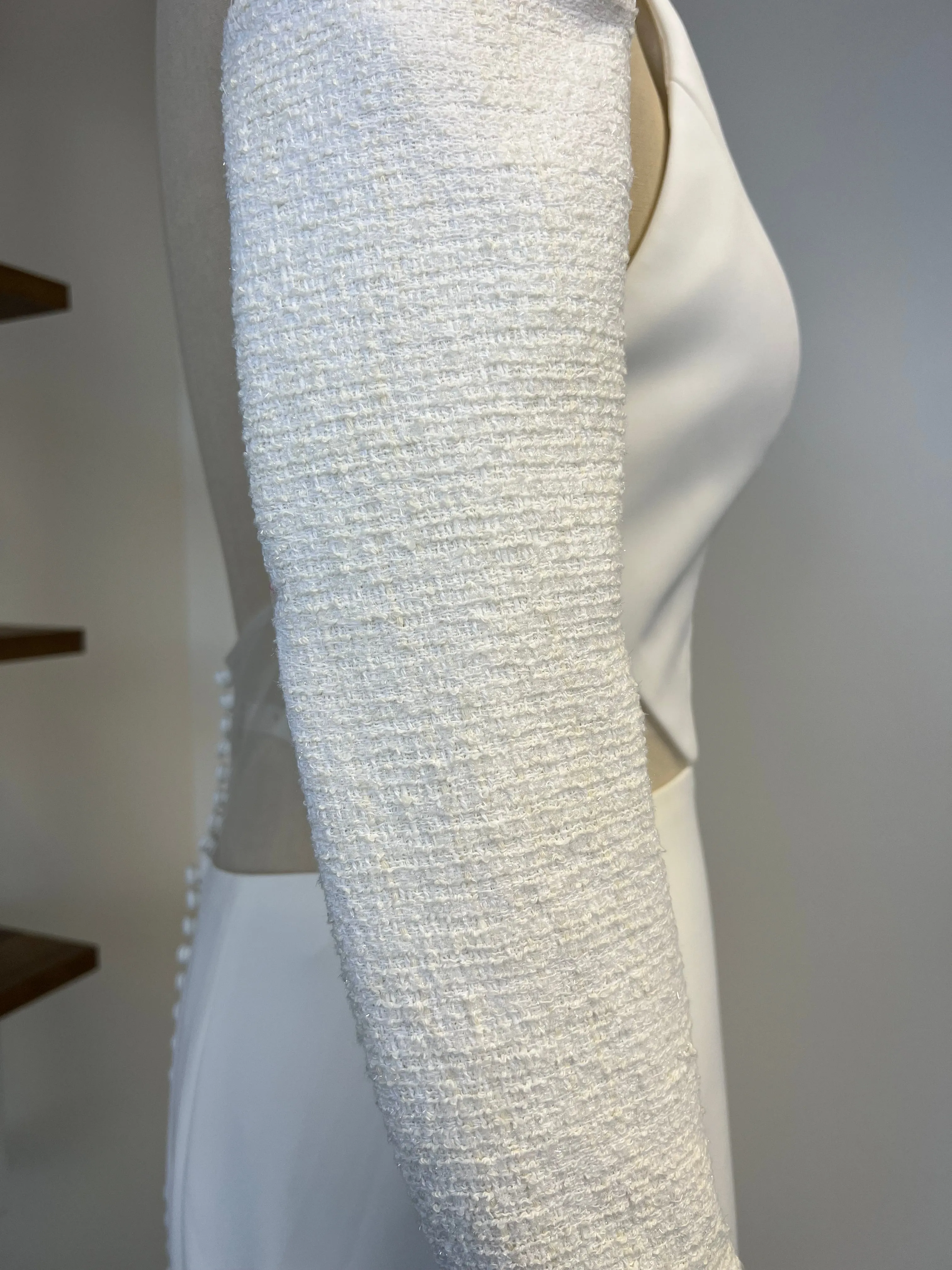 S / Fitted Tweed Sleeve