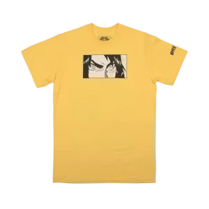 Sano Close Up with Fight Scene Yellow Tee