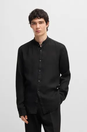 Slim-fit Black Shirt For Men S852476