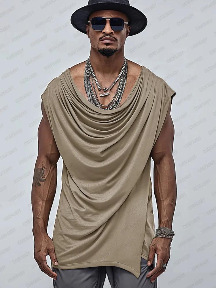 Stylish Draped Sleeveless Top