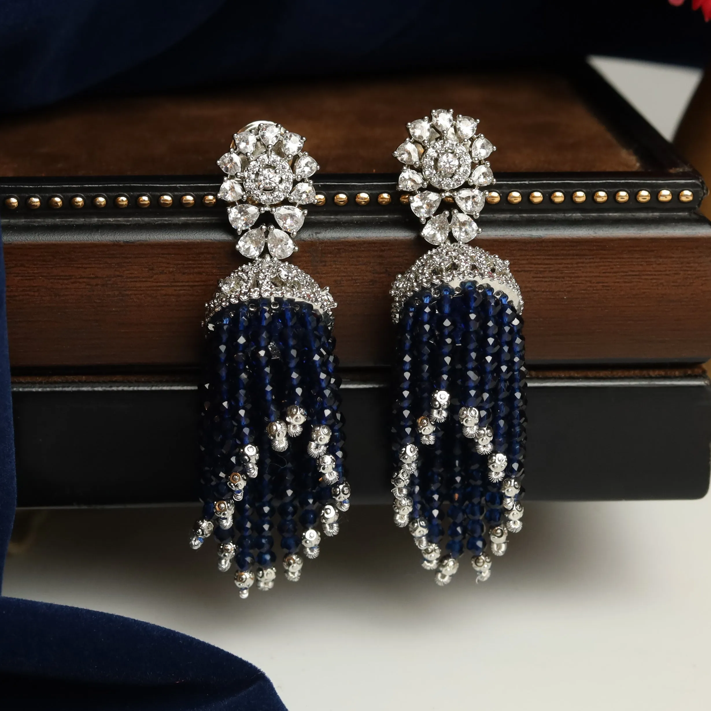 Stylish Jhumki Zircon/AD Earring 17717-4899