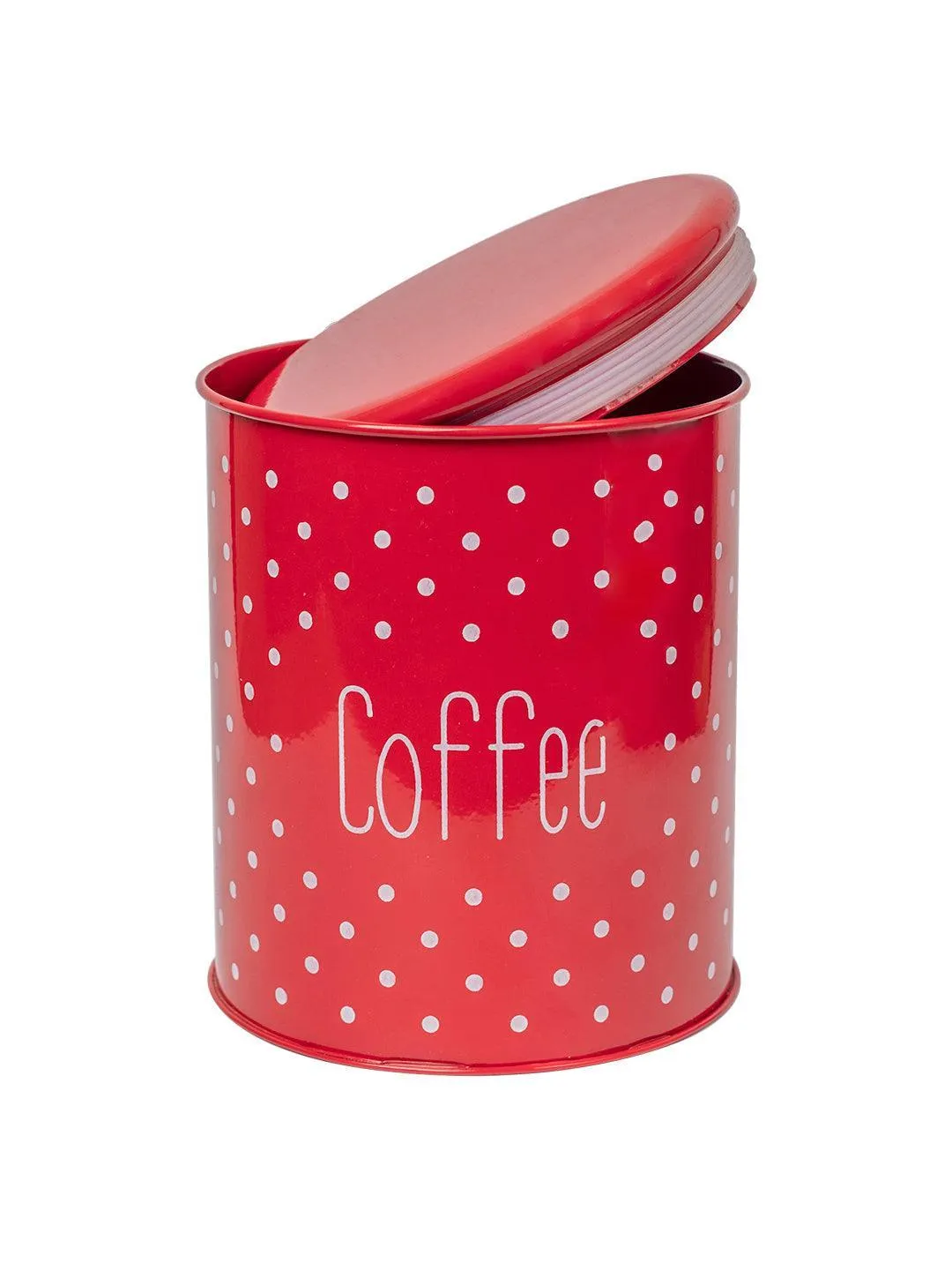 Stylish Red Coffee Jar