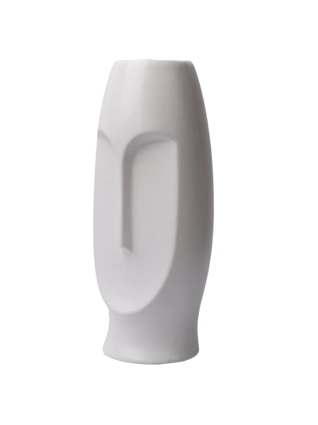 Stylish White Face Shape Vase