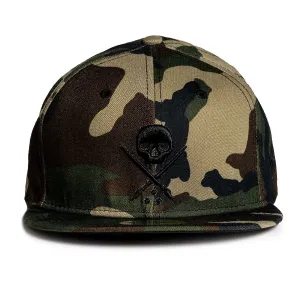 Sullen Badge Camo Stretched Fitted Cap