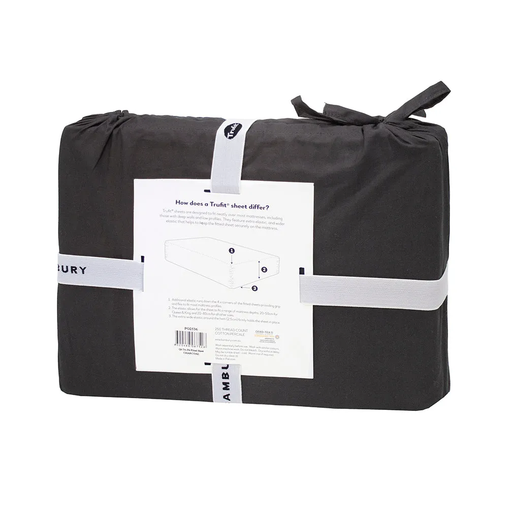 Tru Fit Sheet Set - Charcoal