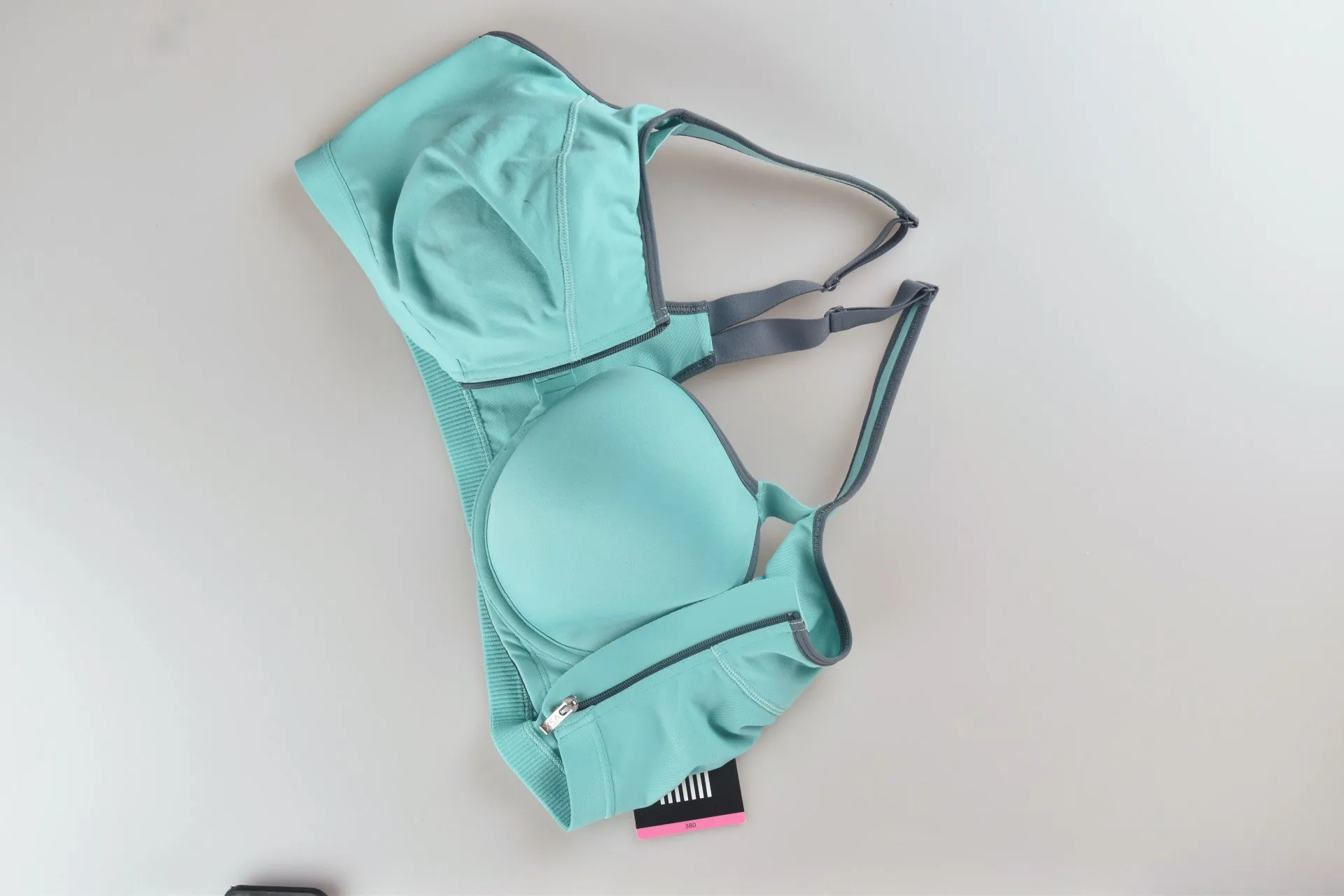 Victoria's Secret Full Coverage Sport Bra Front-Close Sport Bra Turquesa 38D
